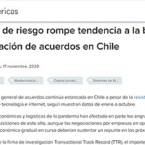 Capital de riesgo rompe tendencia a la baja en negociacin de acuerdos en Chile